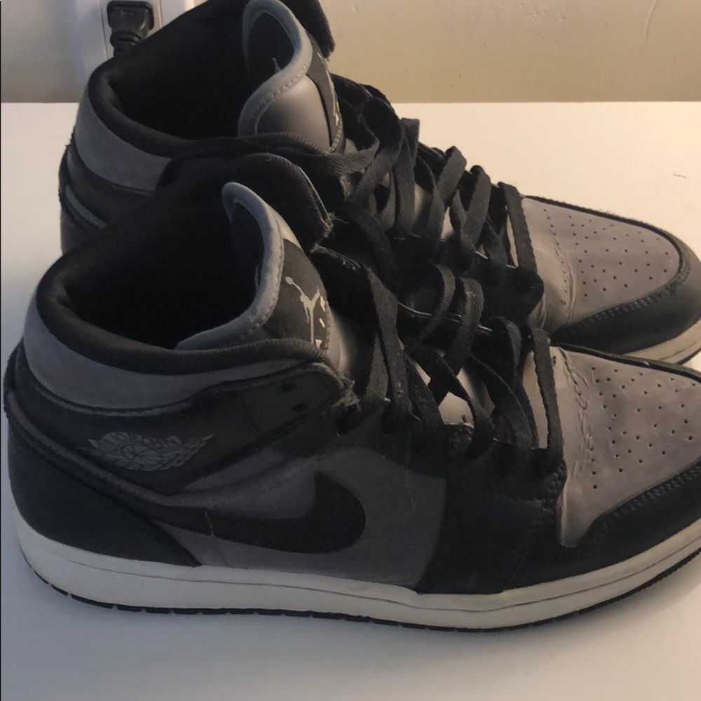 Black and Grey Nike Air Jordan’s